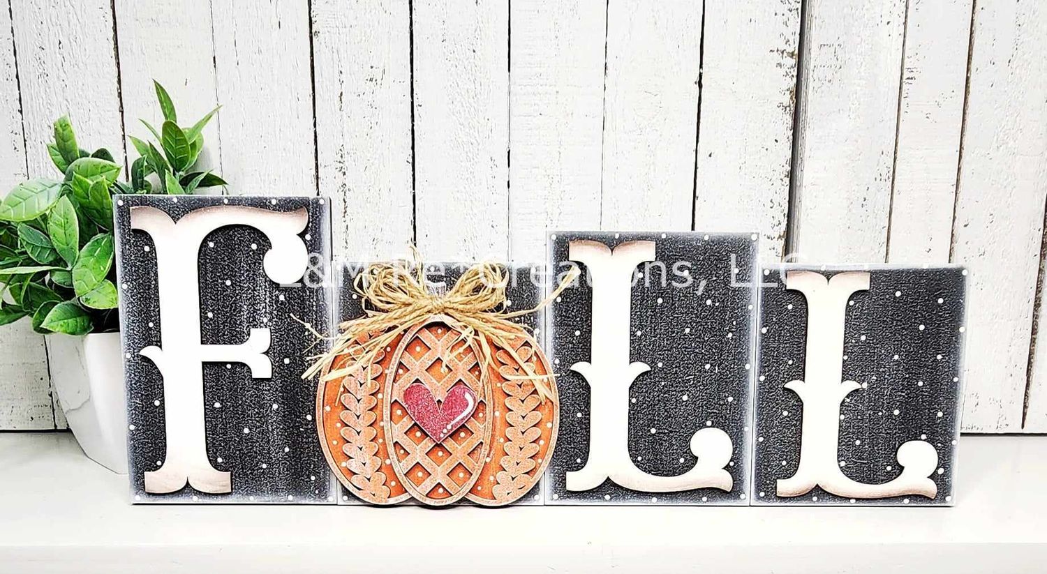 DIY Fall Sweater Word Block TSM (Unpainted/Unglued)