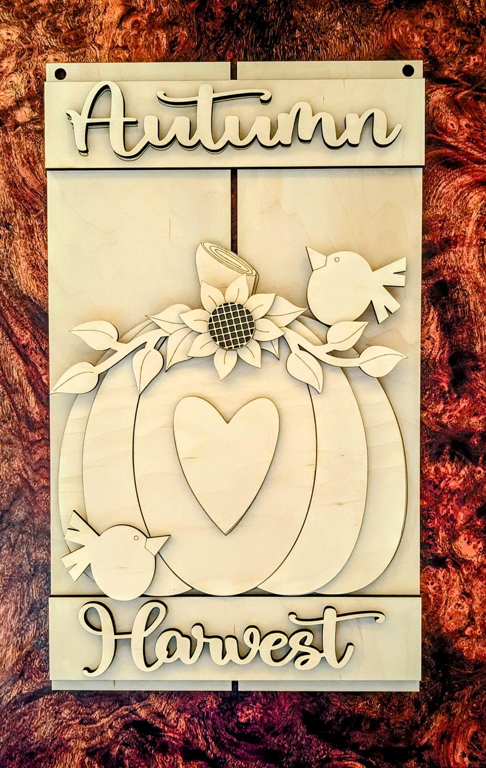 DIY Autumn Harvest Pallet Door Hanger TSM (Unpainted/Unglued)