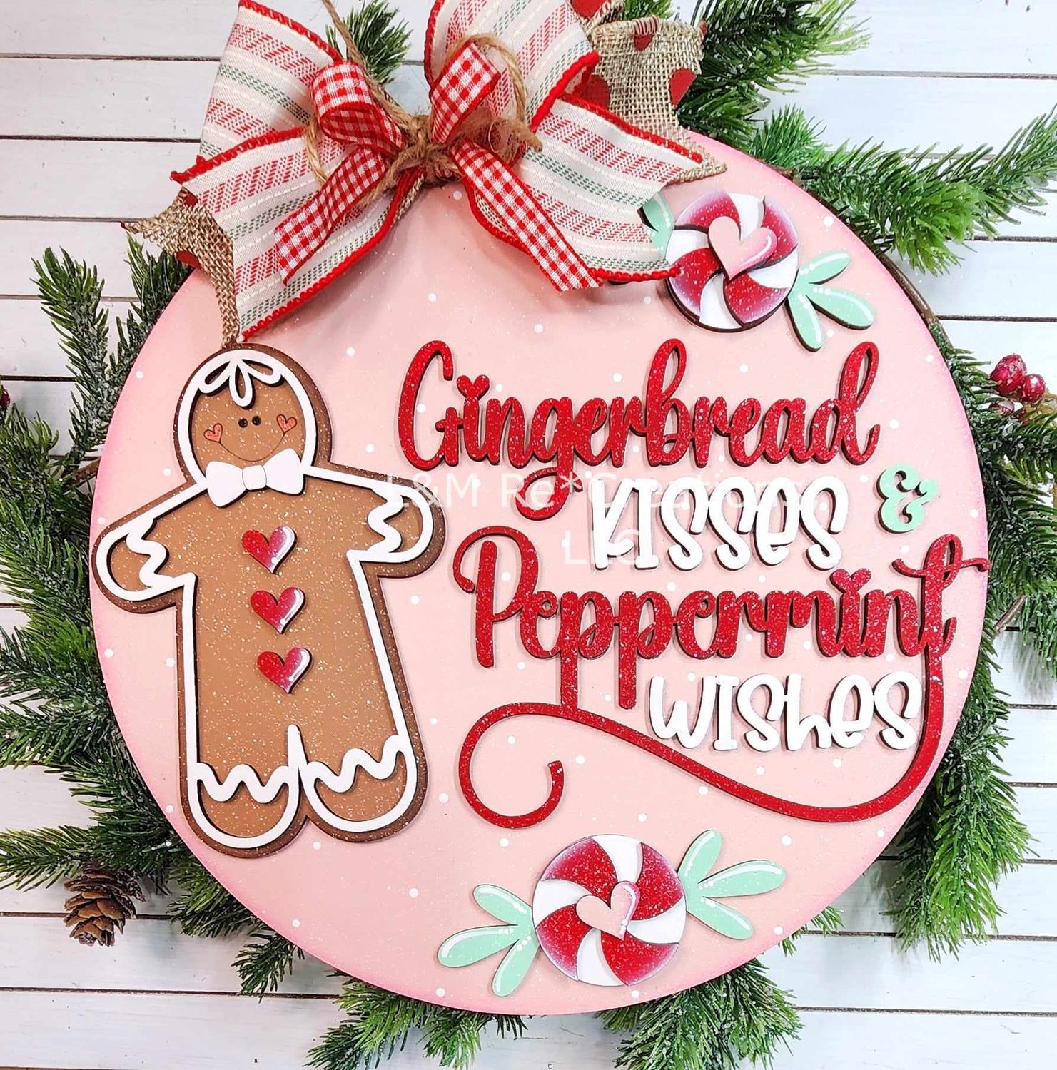 DIY Gingerbread Door Hanger 2024 TSM (Unpainted/Unglued)