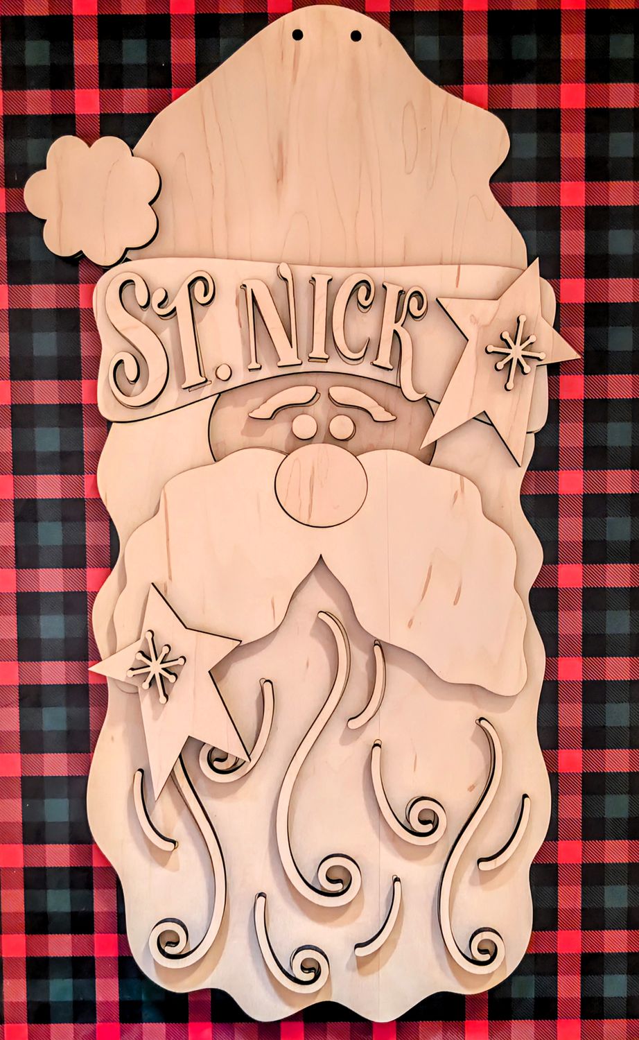 DIY St. Nick Door Hanger TSM (Unpainted/Unglued)