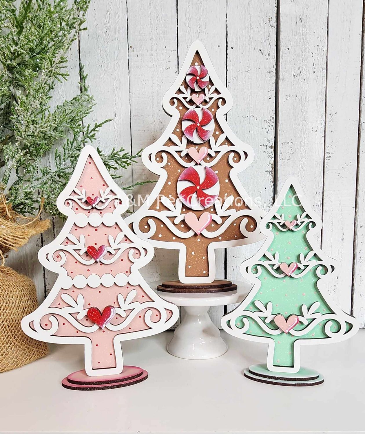 DIY Gingerbread Trees 2024 TSM (Unpainted/Unglued)