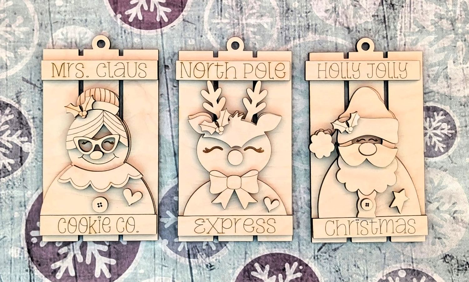DIY North Pole Pallet Ornament Bundle 2024 TSM (Unpainted/Unglued)