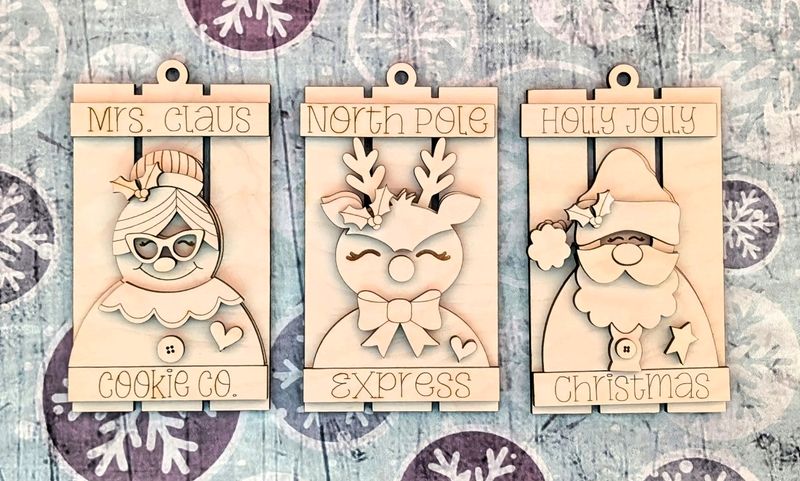 DIY North Pole Pallet Ornament Bundle 2024 TSM (Unpainted/Unglued)