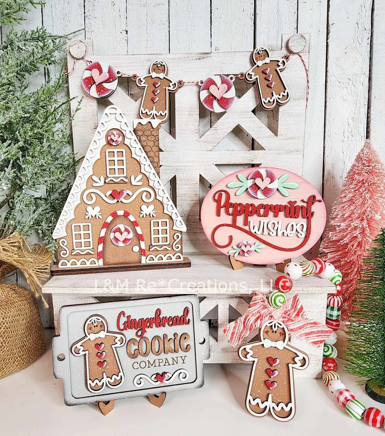 DIY Gingerbread Decor Set 2024 TSM (Unpainted/Unglued)