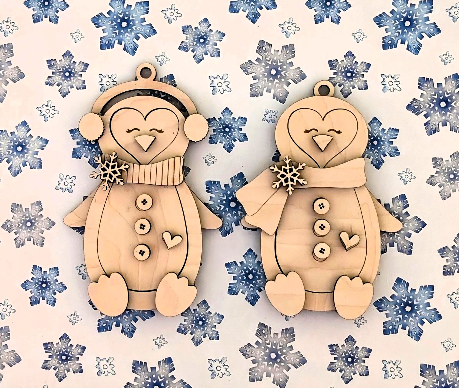 DIY Penguin Ornaments 2024 TSM (Unpainted/Unglued)