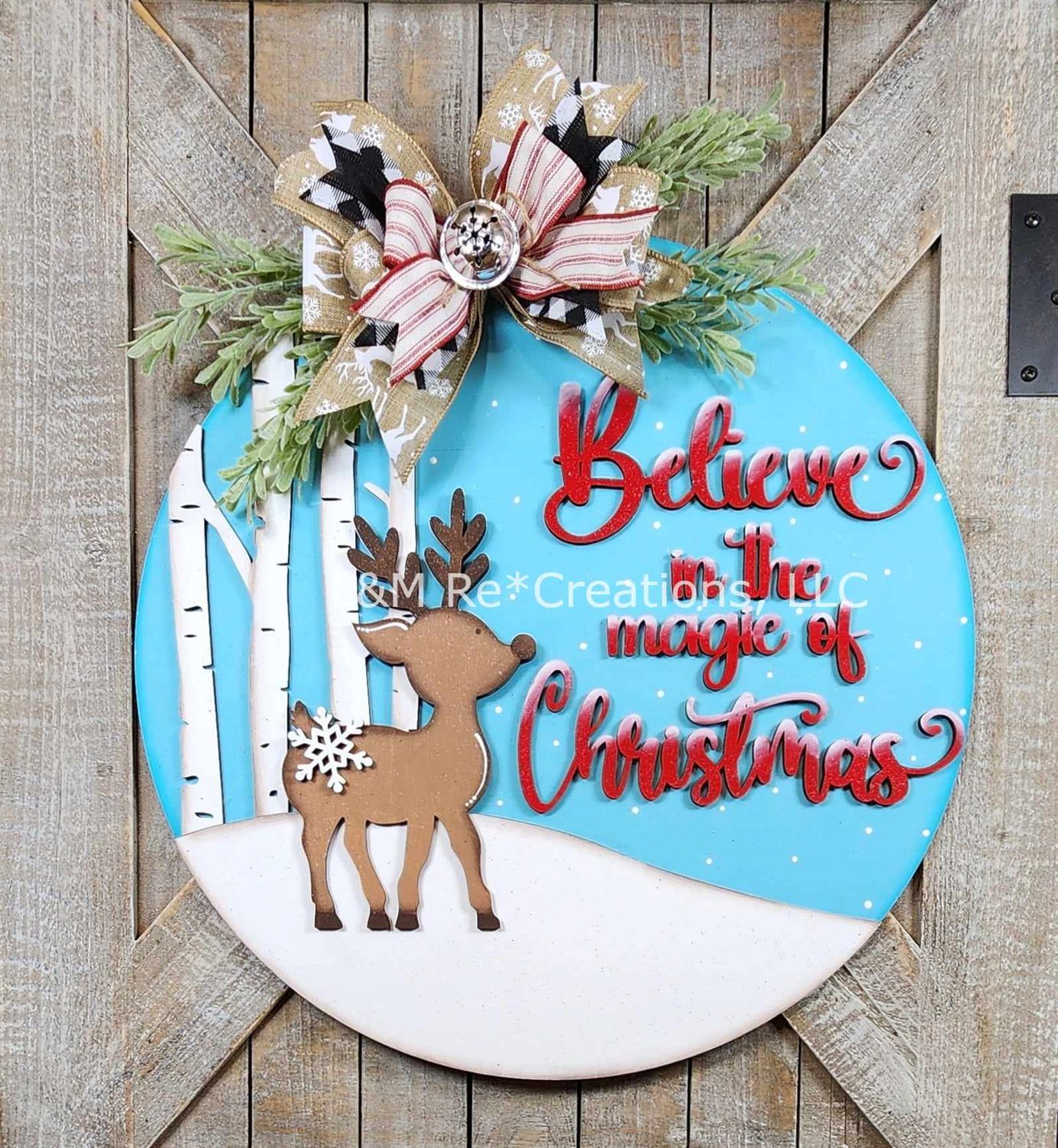 DIY Reindeer Door Hanger 2024 TSM (Unpainted/Unglued)