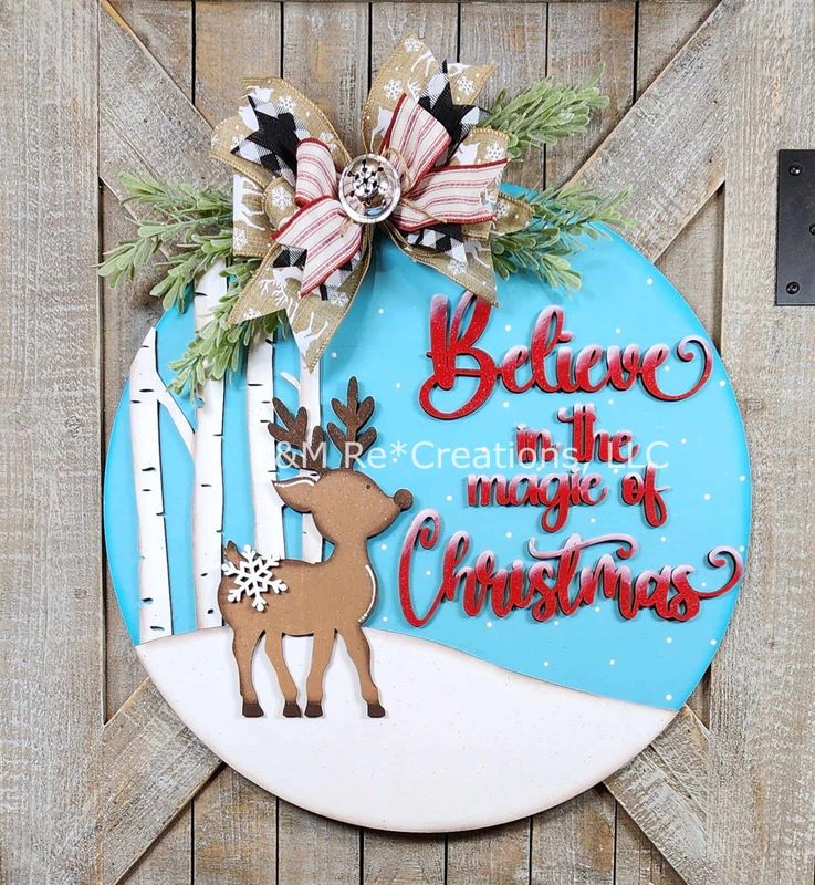 DIY Reindeer Door Hanger 2024 TSM (Unpainted/Unglued)
