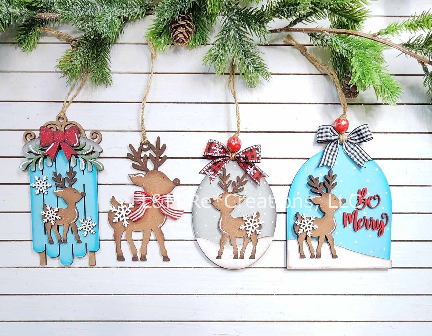 DIY Reindeer Ornaments 2024 TSM (Unpainted/Unglued)