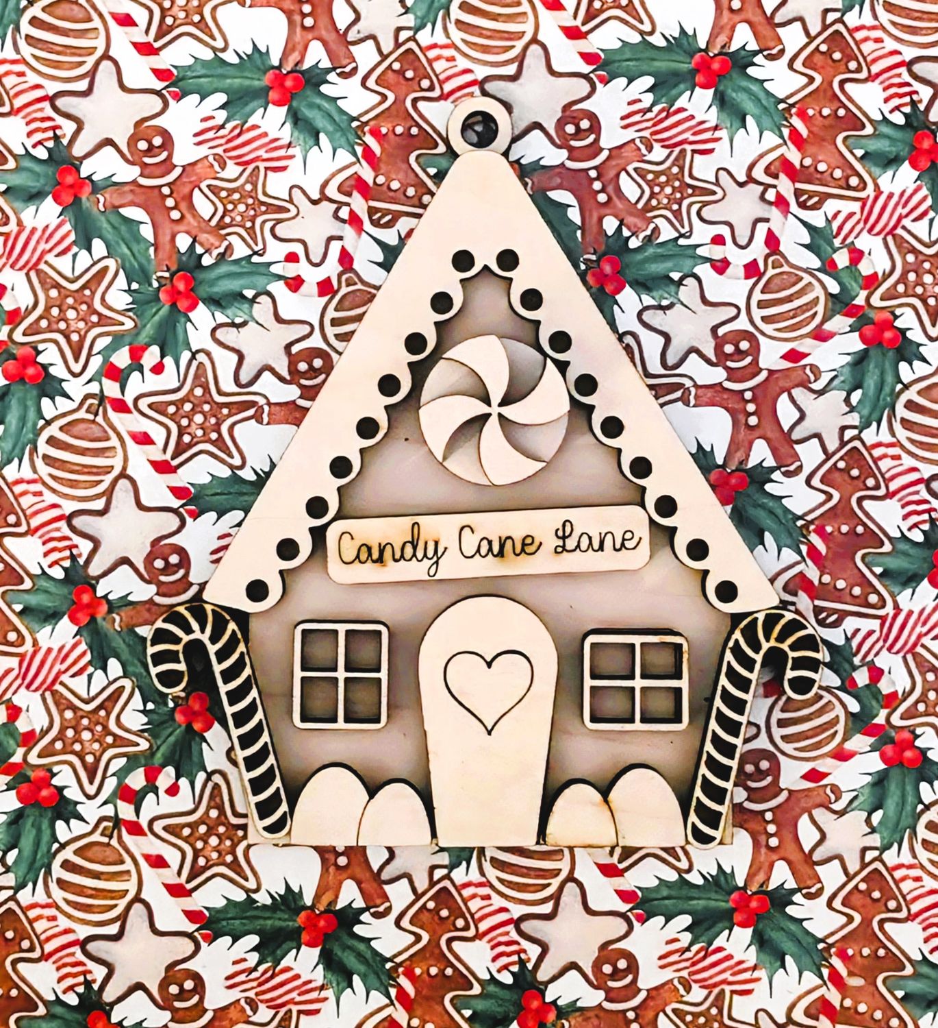 DIY Gingerbread House Ornament 2024 TSM (Unpainted/Unglued)