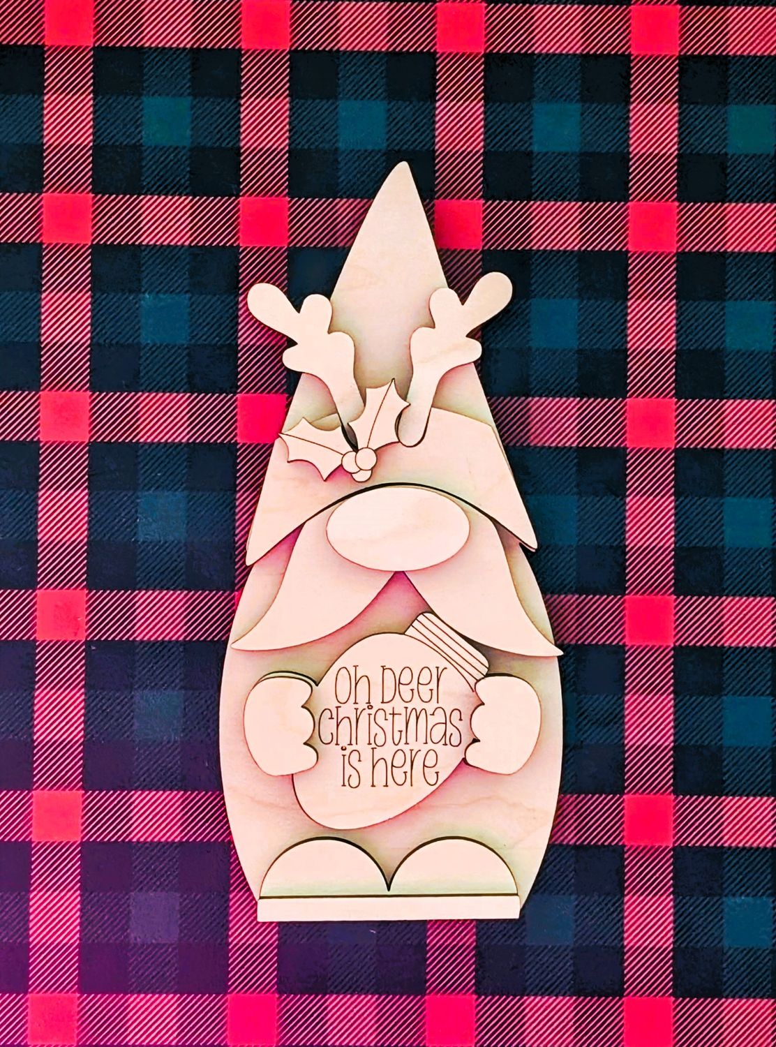 DIY Mini Reindeer Gnome 2024 TSM (Unpainted/Unglued)