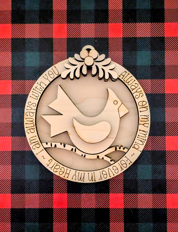 DIY Cardinal Ornament 2024 TSM (Unpainted/Unglued)