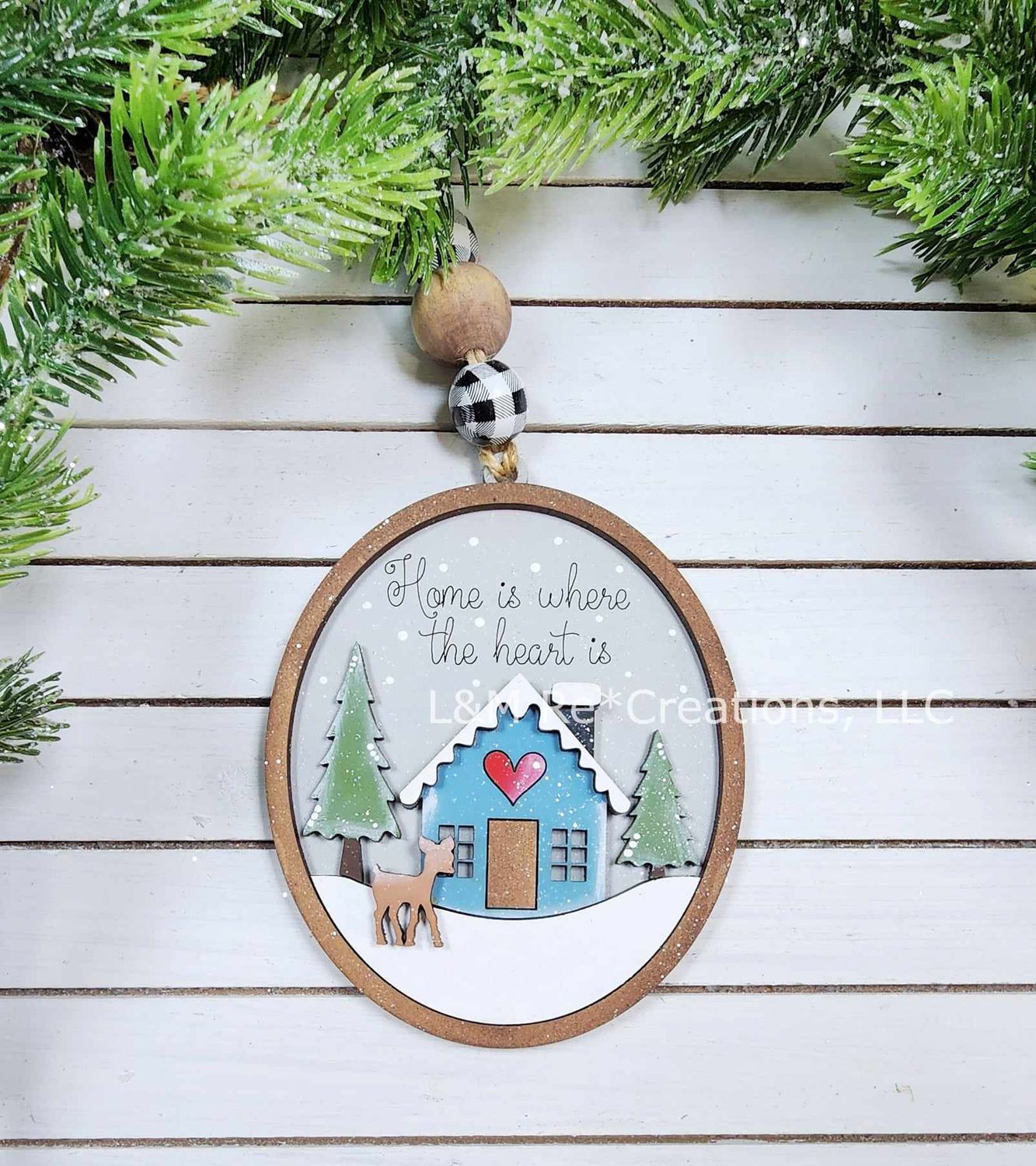DIY Winter Cabin Ornament 2024 TSM (Unpainted/Unglued)