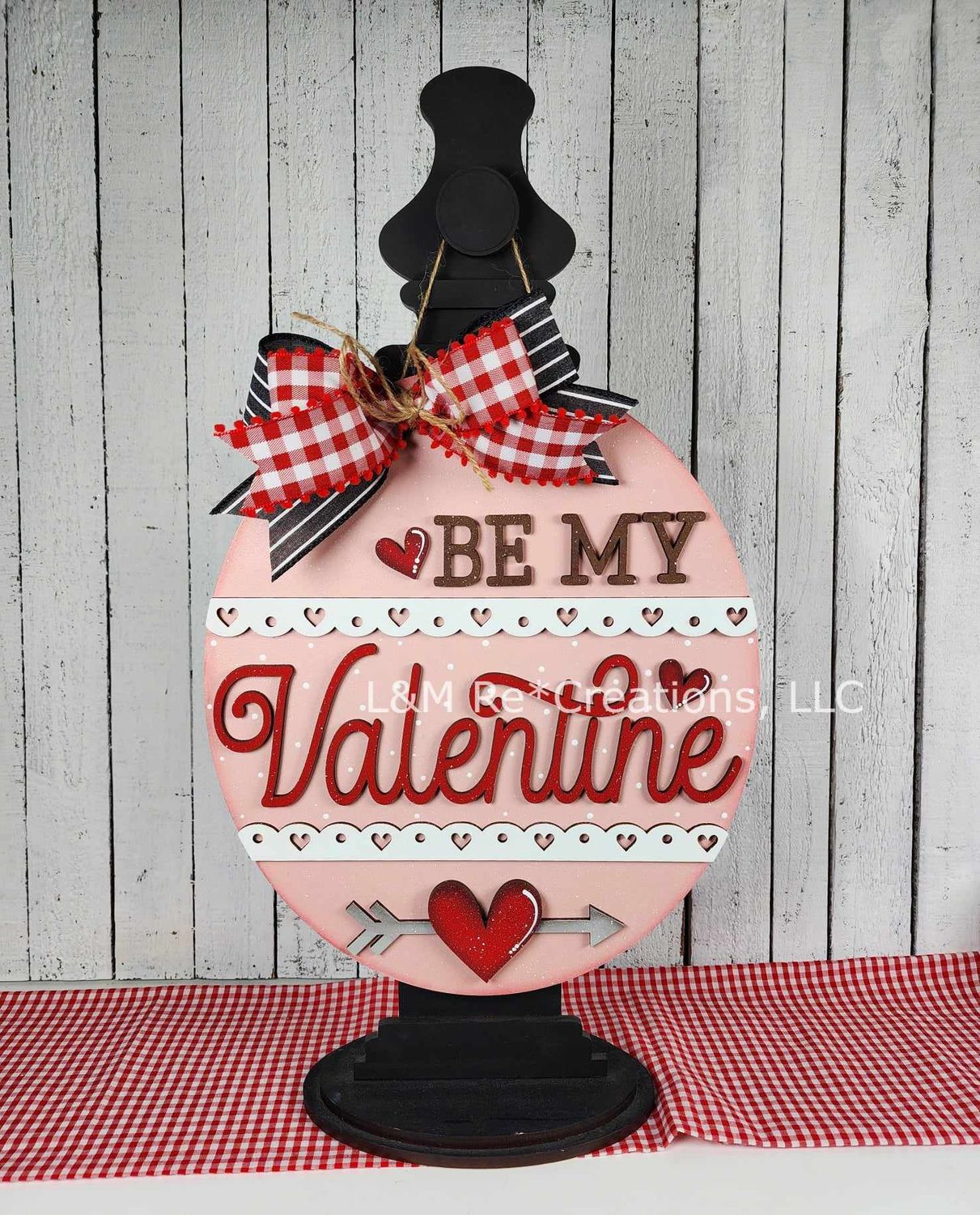 DIY Be My Valentine Door Hanger TSM (Unpainted/Unglued)