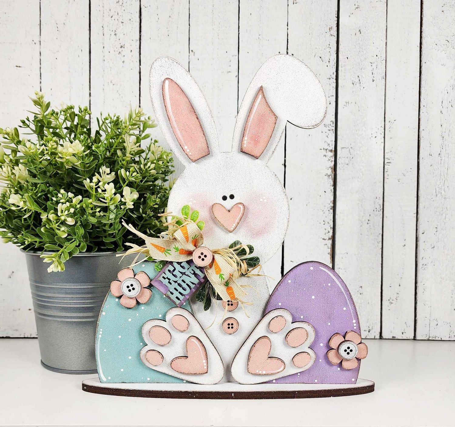 DIY Prim Bunny Shelf Sitter TSM (Unpainted/Unglued)