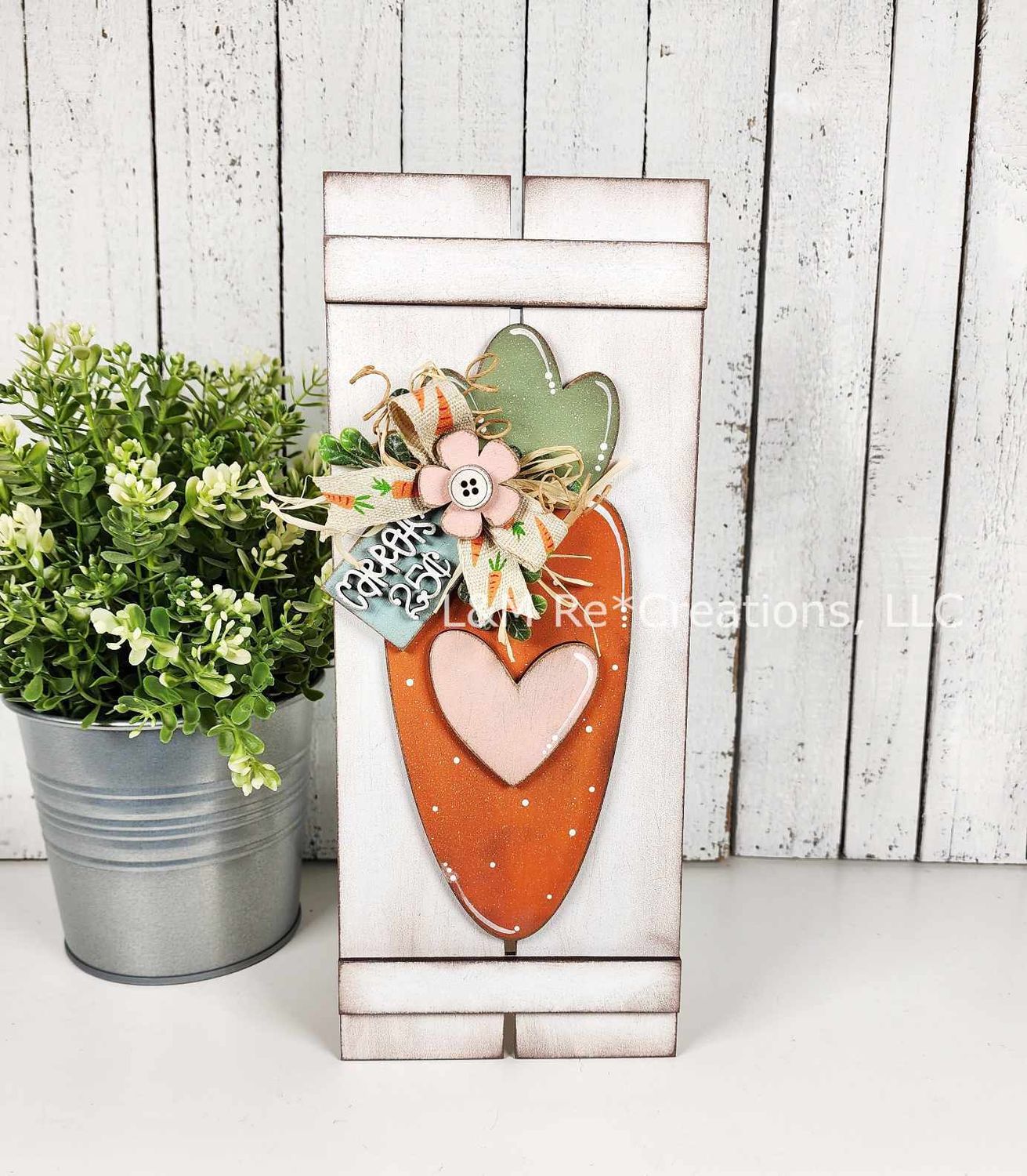 DIY Prim Carrot Table Top Pallet TSM (Unpainted/Unglued)