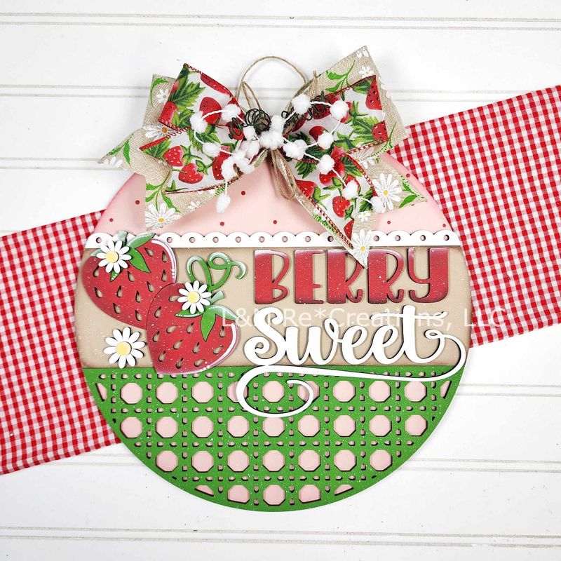 DIY Berry Sweet Door Hanger TSM (Unpainted/Unglued)