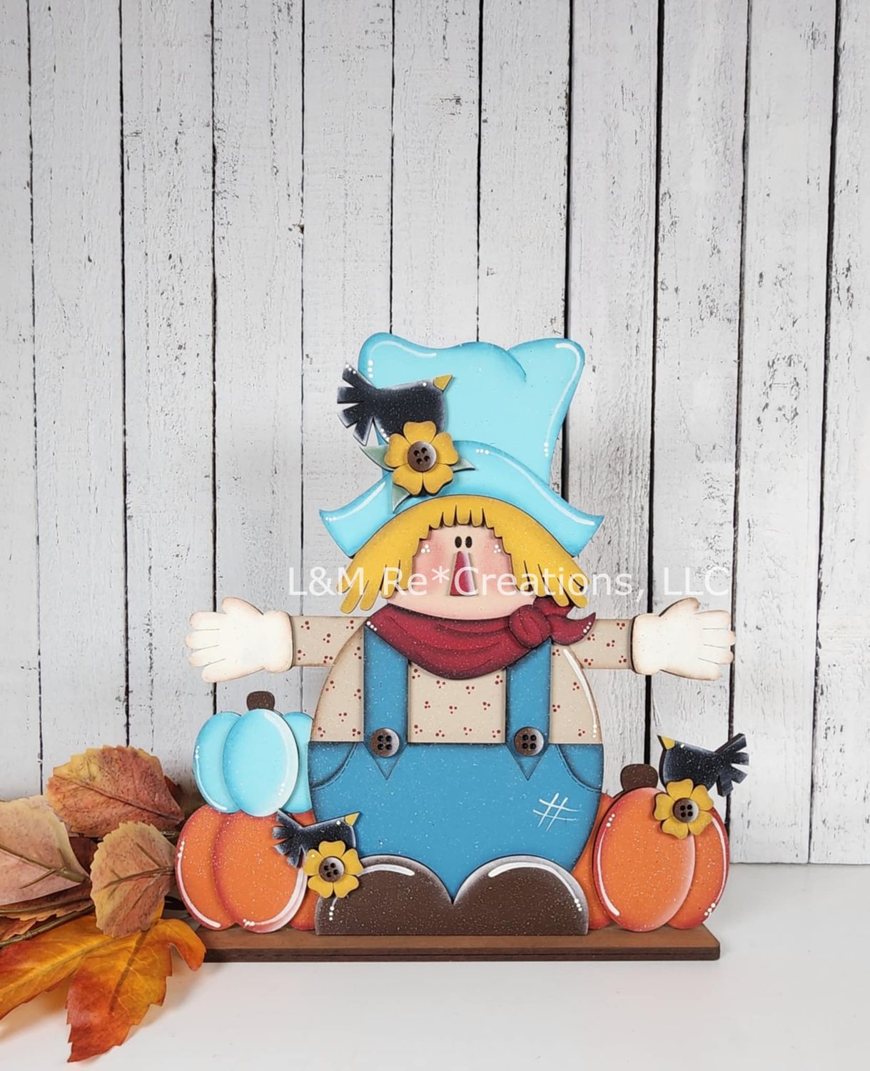 DIY Fall Scarecrow Shelf Sitter TSM (Unpainted/Unglued)
