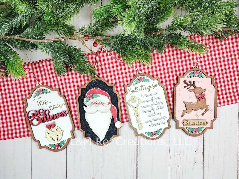 DIY North Pole Ornament Set 2025 TSM (Unpainted/Unglued)