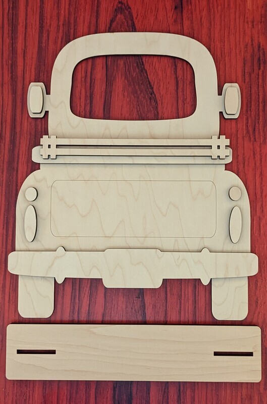 DIY Interchangeable Farmhouse Truck and Add-ons (Unpainted/Unglued)