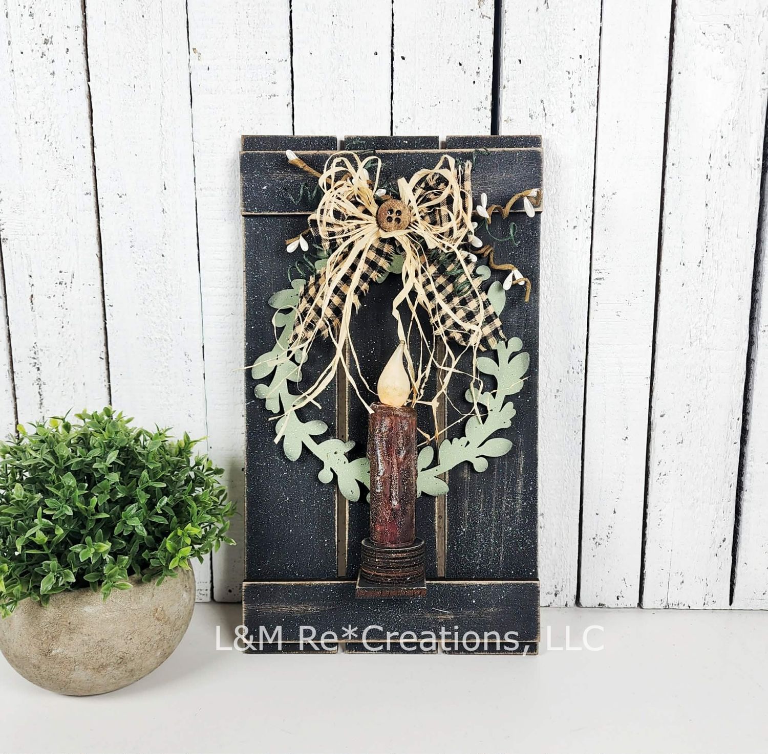 DIY Pallet Candle Sconce TSM (Unpainted/Unglued)