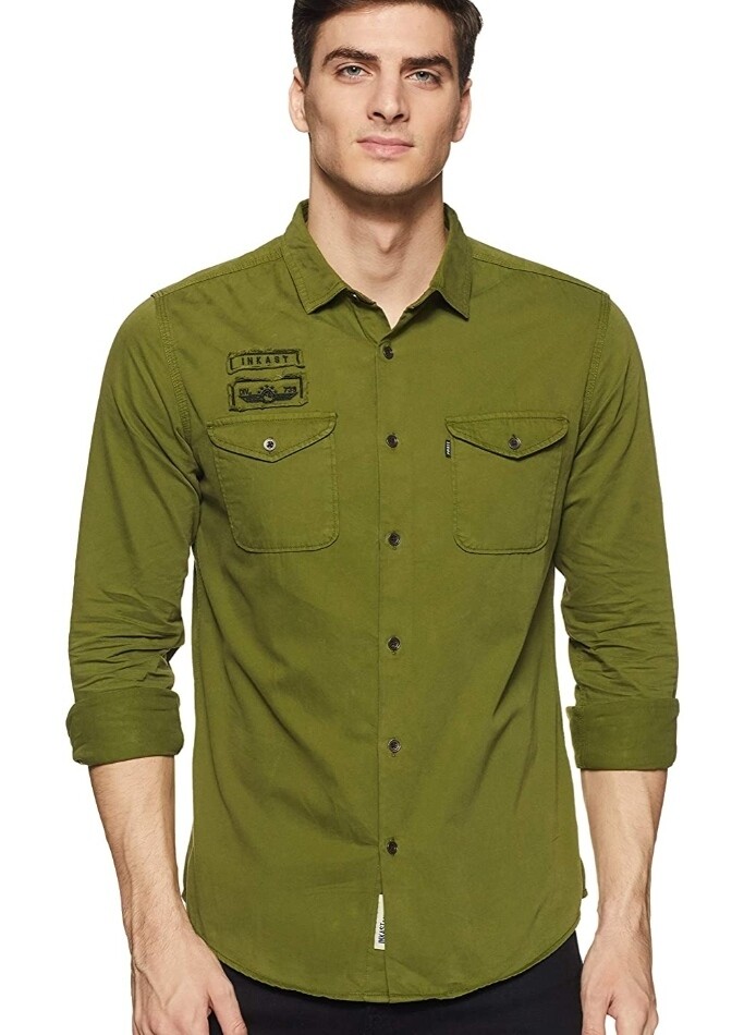 Amazon Brand - Inkast Denim Co. Men&#39;s Slim Fit Casual Shirt