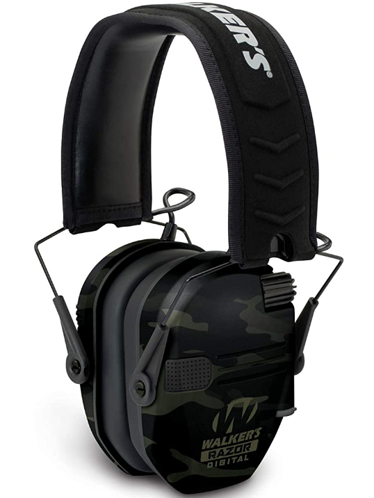 Walker &quot;Slim&quot; Electronic Earmuffs - Black Camo