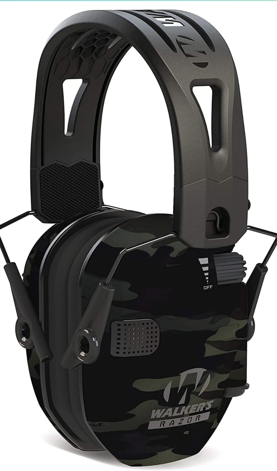 Walker Tactical Electronic Earmuffs Black Camo