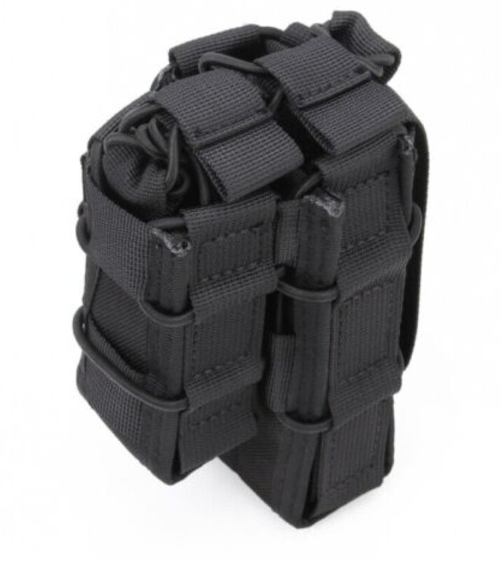AR + Pistol Soft magazine pouch - Black colour