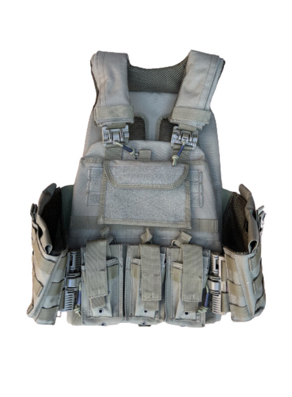 Full Tactical vest (with Pouches) - Olive Green