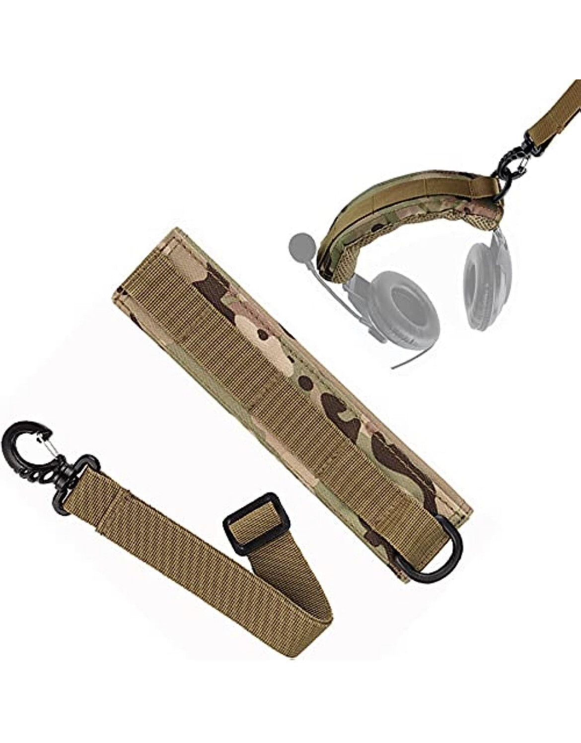 Headband Protector For Electronic Ears - Multi Camo