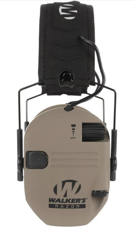 Walker &quot;Slim&quot; Electronic Earmuffs - Khaki