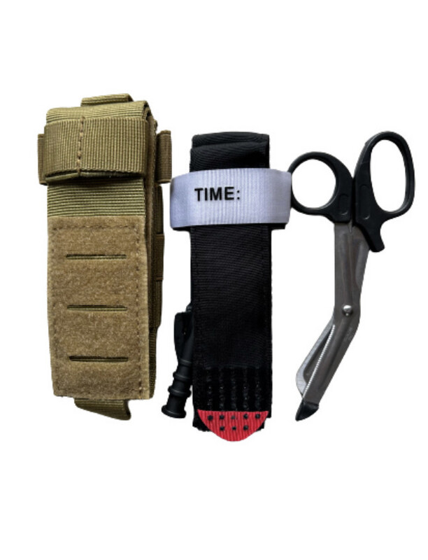 Full Molle Tourniquet Pouch Pack - Tan