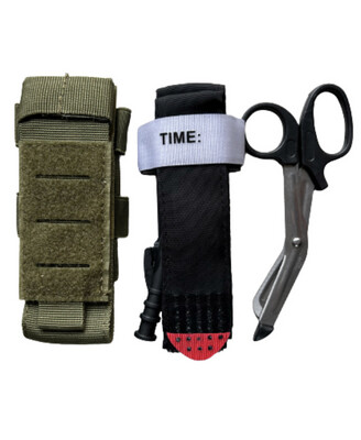 Full Molle Tourniquet Pouch Pack - Olive Green