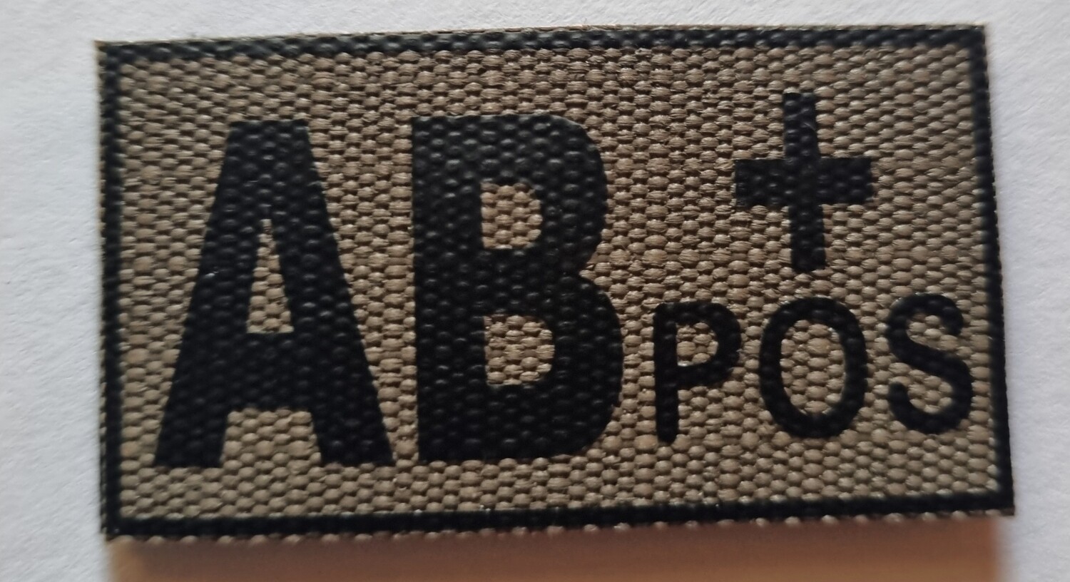 AB+ Pos Patch O/Green