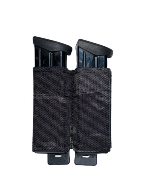 Duplex Pistol (9mm) Mag pouch - Black Camo