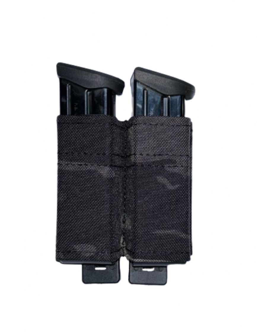 Duplex Pistol (9mm) Mag pouch - Black Camo