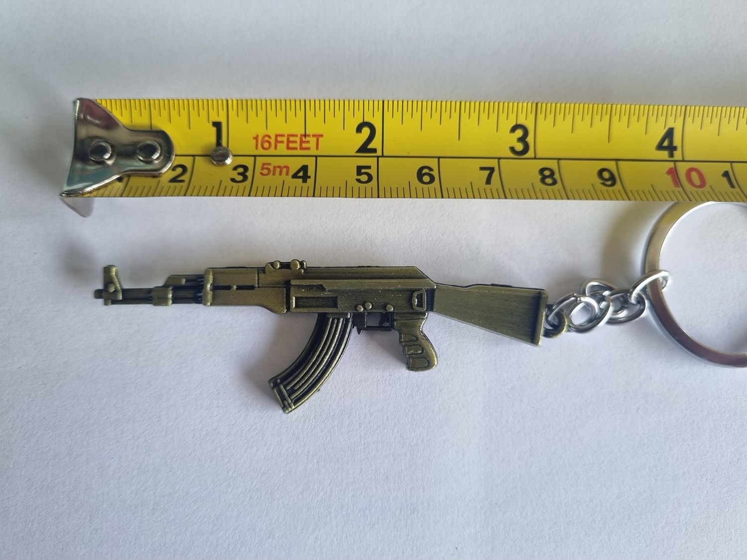 AK Keychain - Green Metal