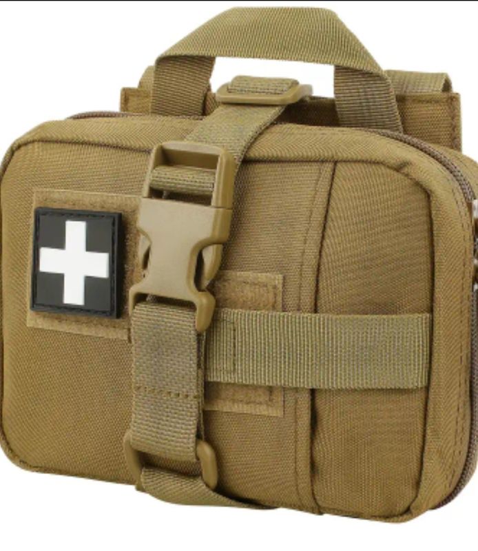 Ifak Pouch + Med Items - FDE