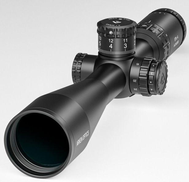 6-24×56 Arken EPL4 FFP MIL VHR Illuminated Reticle with Zero Stop – 30mm Tube