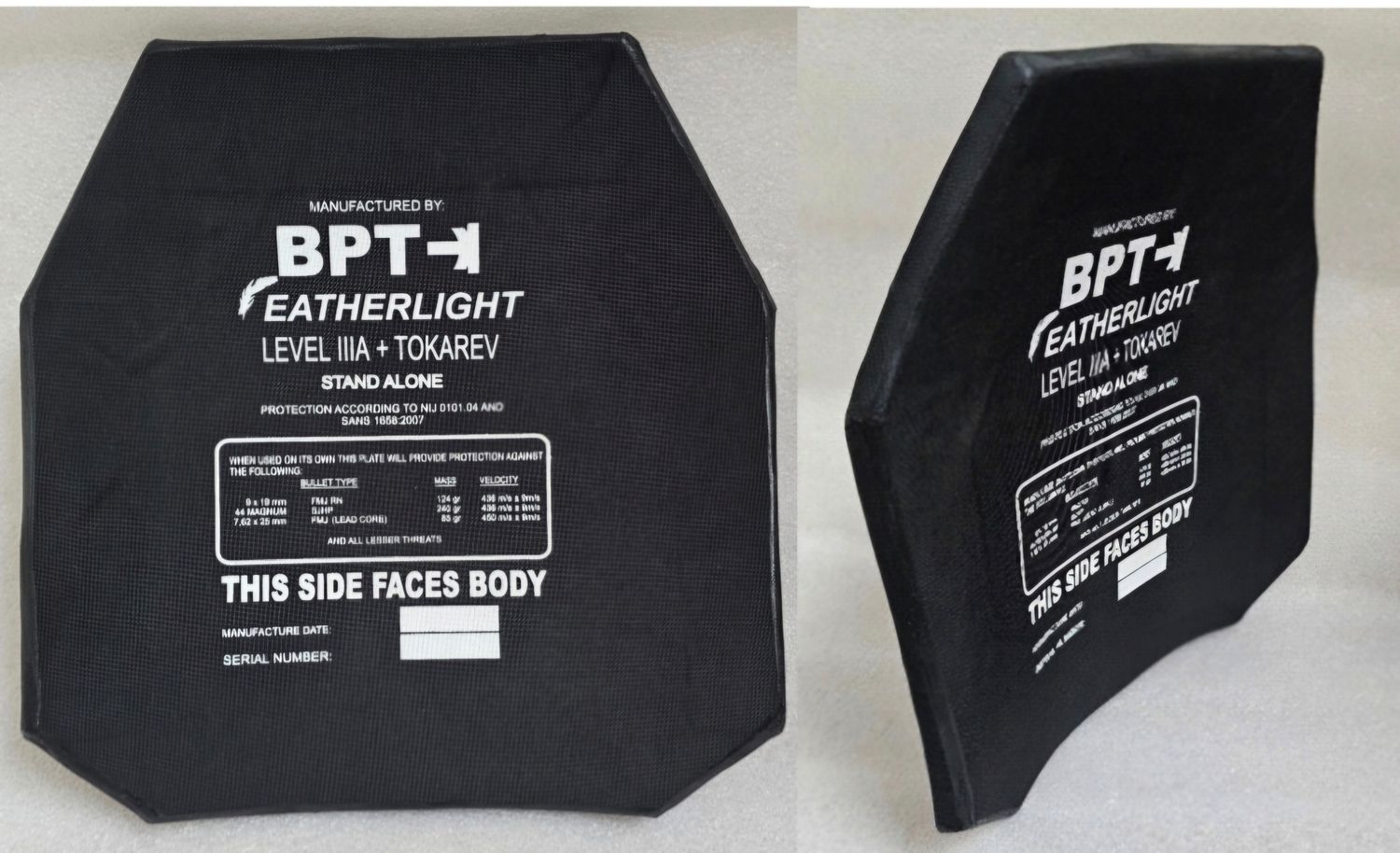 Body Armor BPT Level 3 Ultra-Light Pistol Plate (p/plate) Body Armor BPT Level 3 Ultra-Light Pistol Plate (p/plate)