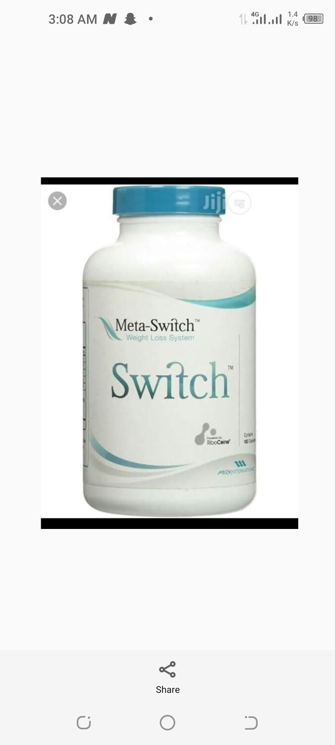 A Bottle Of  Meta Switch weight loss Management System