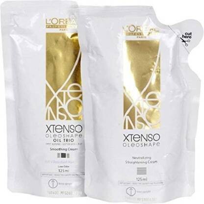Loreal Xtenso Smooth Straighting Cream 125 Ml & Neutralizing Pack Of 2
