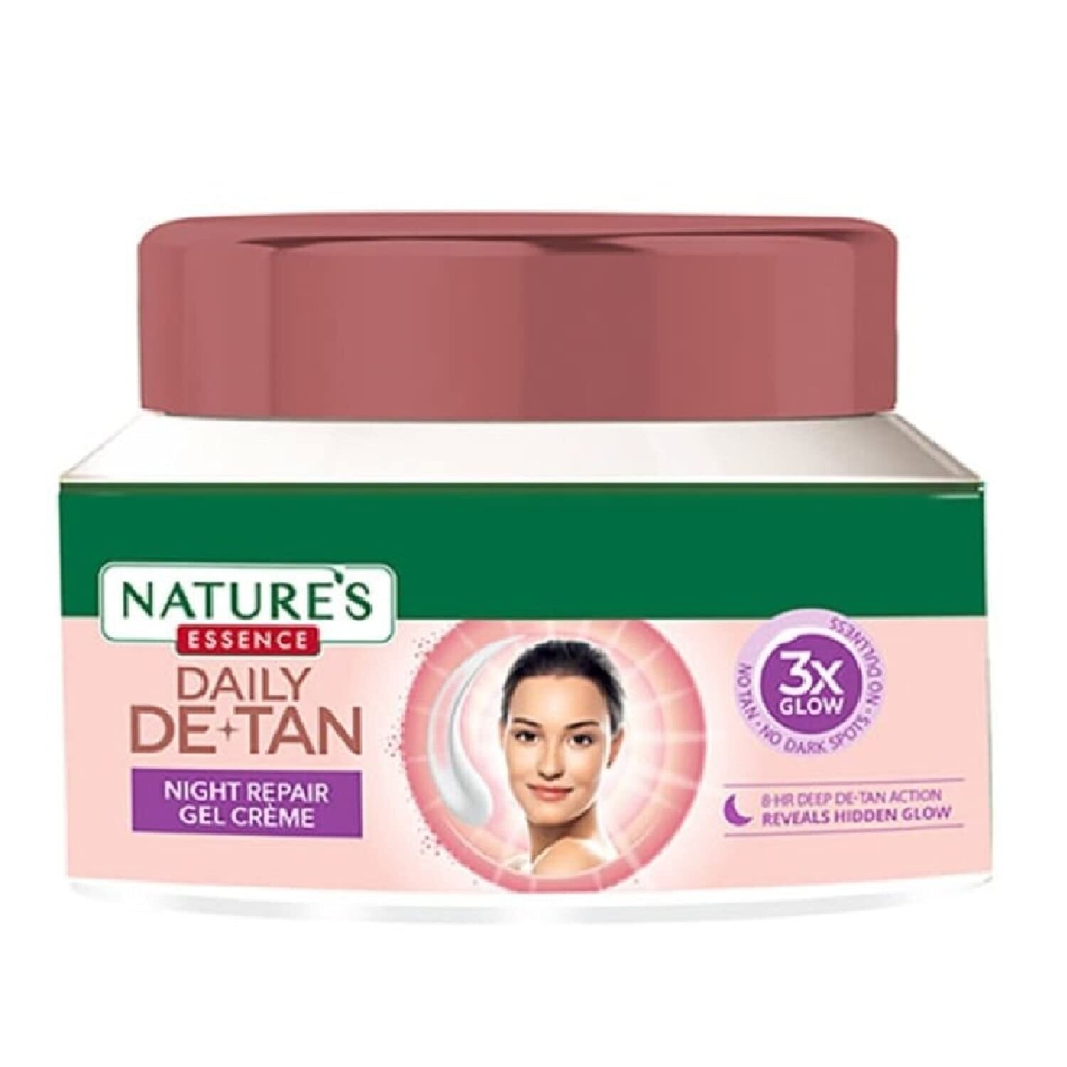 NATURE'S ESSENCE Daily De-Tan Night Repair Gel Crème, 50 g