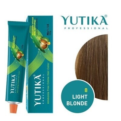 Yutika Creme Hair Color 100 g, Light Blonde.8.0
