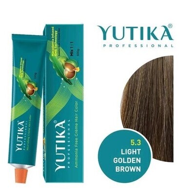 Yutika Creme Hair Color 100 g, Light Golden Brown.5.3