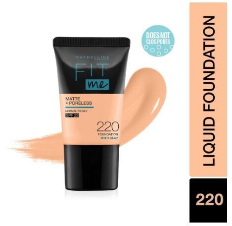 MAYBELLINE NEW YORK Fit Me Tube Foundation 220 NATURAL BEIGE 18ml