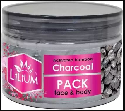 LiLiUM Activated Bamboo Charcoal Pack For Face & Body 250Gms