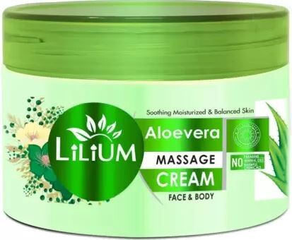 Lilium Face & Body Aloevera Massage Cream 250gms