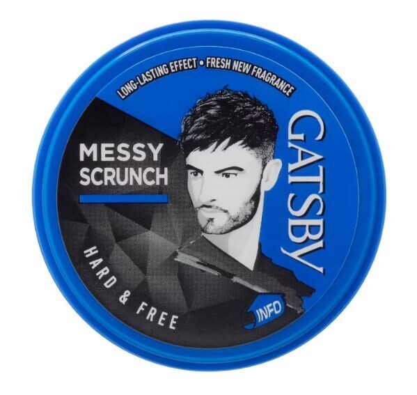 GATSBY MESSY SCRUNCH Hard & Free Hair Styling Wax 75gm