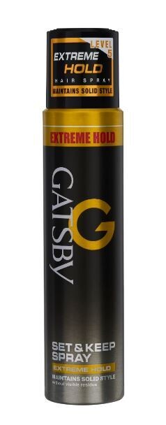 GATSBY SET & KEEP SPRAY EXTREME HOLD LEVEL-5 Hair Styling Spray 250ml
